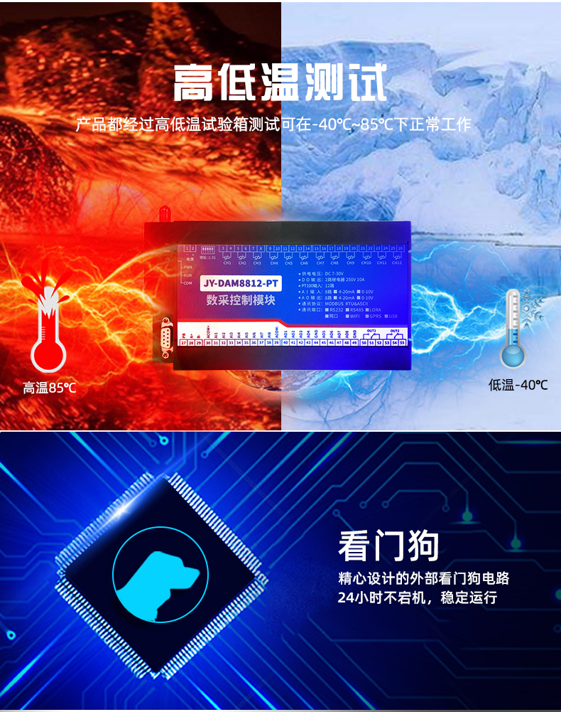 云平台 DAM-8812PT 温度采集？楣δ芴氐