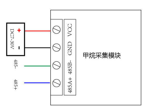 甲烷气体传感器接线方式