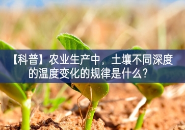 「科普」农业生产中，土壤不同深度的温度变化的规律是什么？