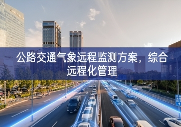 「智慧城市」公路交通气象远程监测方案，综合远程化管理
