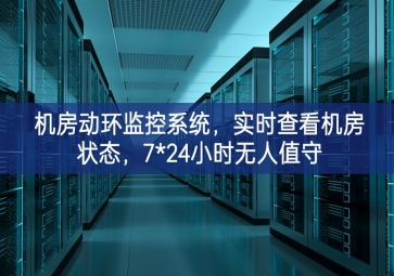 机房动环监控系统，实时查看机房状态，7*24小时无人值守