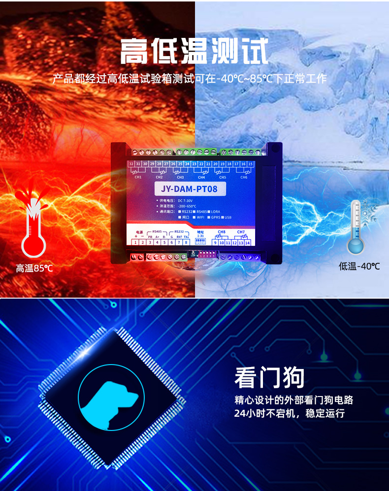 DAM-PT08 温度采集？楣δ