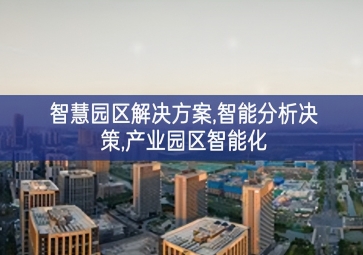 「智慧城市」智慧园区解决方案，智能分析决策，产业园区智能化